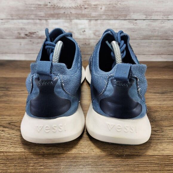 Vessi Mens Everyday Move Size 9 Tidal Blue Slip-on Comfort Waterproof Sneakers - Picture 7 of 8